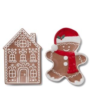 Scentsy Gingerbread House and Cookie Plate Set Bundle Christmas NIB